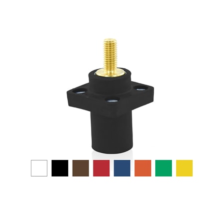 Electrical Connector Assembly 16 Series Male Recep 1.125 Brown